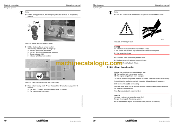 Liebherr RL 44-1091 Pipe Layer Operating Manual (From SN 11676) - Image 4