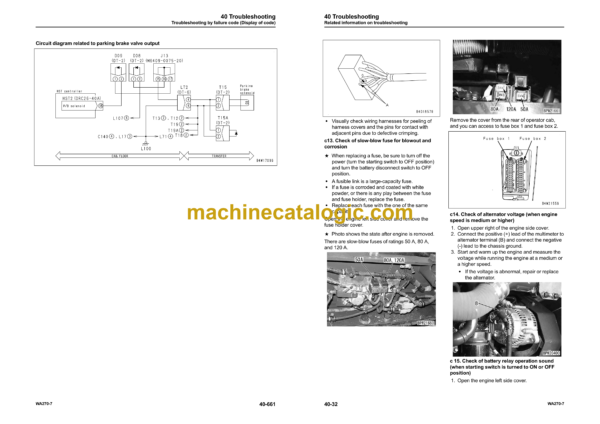 Komatsu WA270-7 Wheel Loader Shop Manual (SEN06255-11) - Image 4