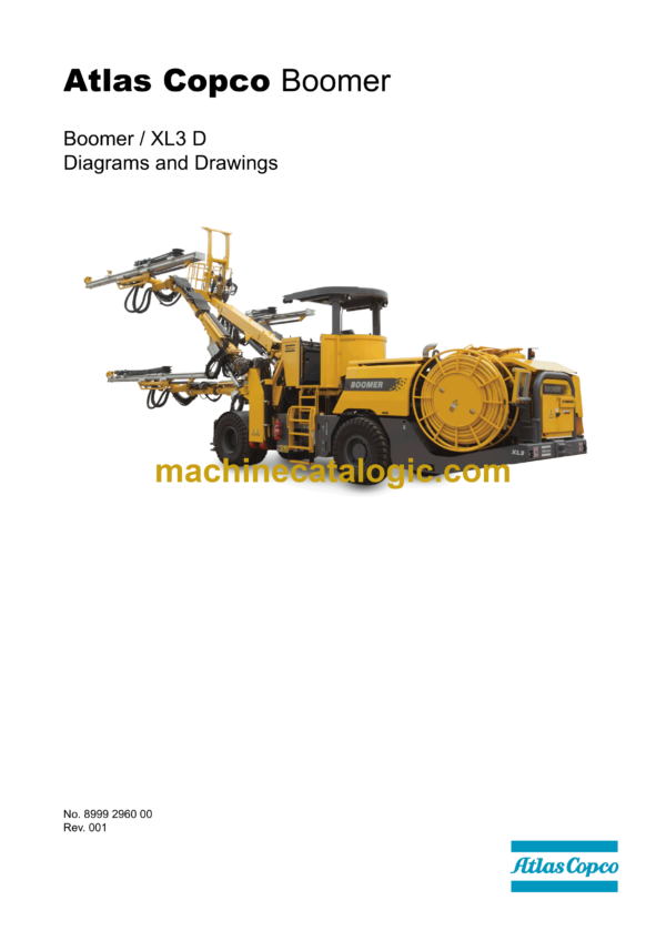 Atlas Copco Boomer XL3D Diagrams and Drawings Manual