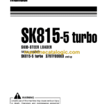 Komatsu SK815-5 Turbo Skid Steer Loader Operation and Maintenance Manual (WEAM005000)