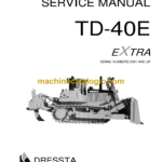 Dressta TD-40E Extra Crawler Dozer Service Manual (SN 2061 AND UP)