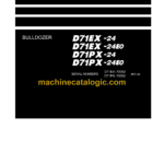 Komatsu D71EX-24, D71EX-24E0, D71PX-24, D71PX-24E0 Bulldozer Shop Manual (SEN06841-12)