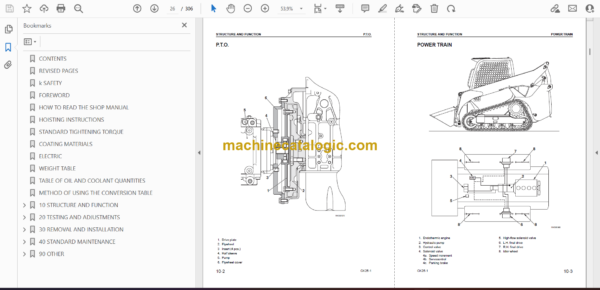 Komatsu CK25-1 Crawler Skid Steer Loader Shop Manual (WEBM007000) - Image 2
