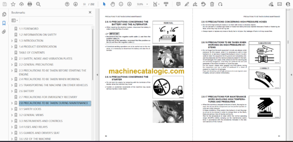 Komatsu SK815-5 Turbo Skid Steer Loader Operation and Maintenance Manual (WEAM005000) - Image 2