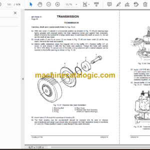 Dressta TD-40E Extra Crawler Dozer Service Manual (SN 2061 AND UP)