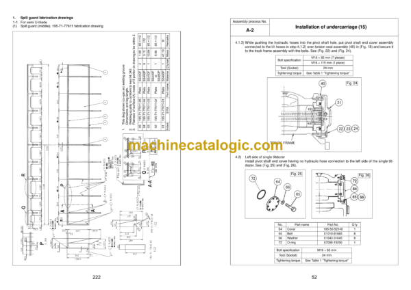 Komatsu D375A-6R Bulldozer Field Assembly Manual (GEN00164-05) - Image 3