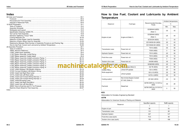 Komatsu GD955-7R Motor Grader Field Assembly Manual (GEN00260-01) - Image 3