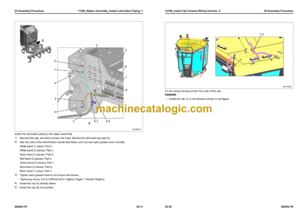 Komatsu GD955-7R Motor Grader Field Assembly Manual (GEN00260-01) - Image 4