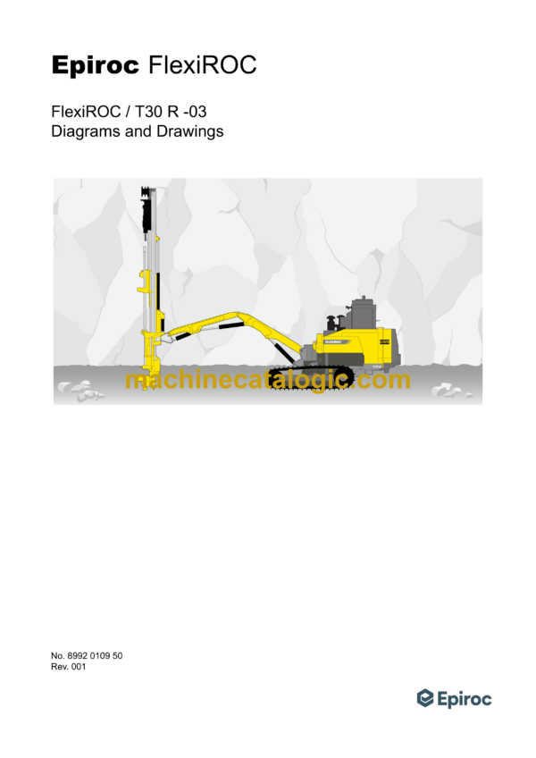 Atlas Copco FlexiROC T30R-03 Diagrams and Drawings Manual