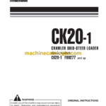Komatsu CK20-1 Crawler Skid Steer Loader Operation and Maintenance Manual (WEAM011000)