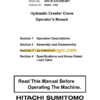 Hitachi Sumitomo 6000SLX Hydraulic Crawler Crane Operator's Manual