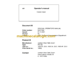 Liebherr PR 756 Crawler Dozer Operating Manual (From SN 19862)