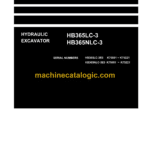 Komatsu HB365LC-3, HB365NLC-3 Hydraulic Excavator Shop Manual (UENBM00525)