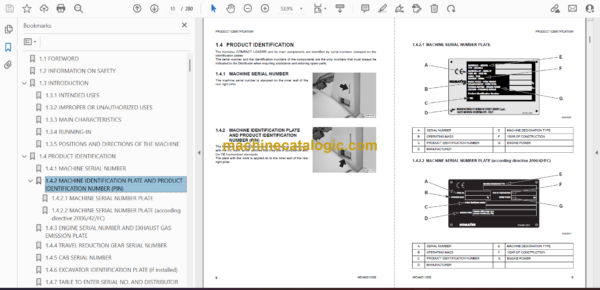 Komatsu CK20-1 Crawler Skid Steer Loader Operation and Maintenance Manual (WEAM011000) - Image 2