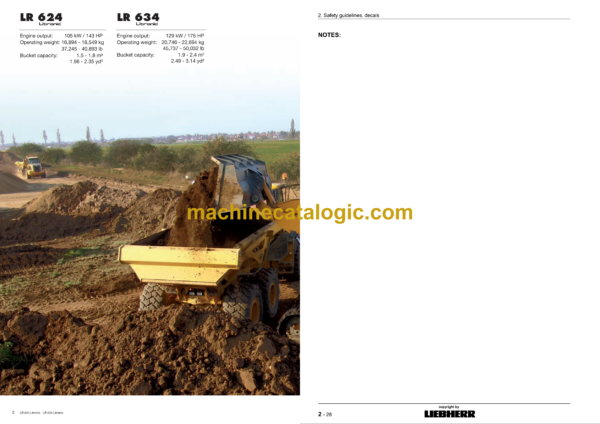 Liebherr LR 624 Crawler Loader Operating Manual (From SN 13743) - Image 4