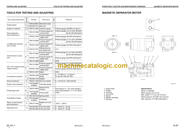 Komatsu BR100JG-2 Mobile Crusher Shop Manual (SEBM027803) - Image 3