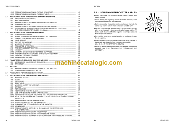 Komatsu CK20-1 Crawler Skid Steer Loader Operation and Maintenance Manual (WEAM011000) - Image 3