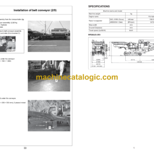 Komatsu BR380JG-3E0 Mobile Crusher Field Assembly Instruction (GEN00228-00)