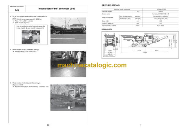 Komatsu BR380JG-3E0 Mobile Crusher Field Assembly Instruction (GEN00228-00) - Image 2