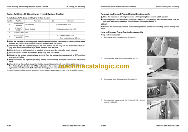Komatsu HB365LC-3, HB365NLC-3 Hydraulic Excavator Shop Manual (UENBM00525) - Image 2
