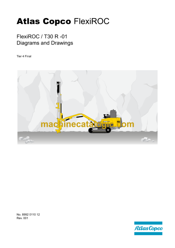 Atlas Copco FlexiROC T30R-01 Tier 4 Final Diagrams and Drawings Manual