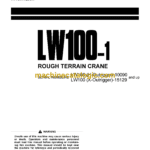 Komatsu LW100-1 Rough Terrain Crane Operation and Maintenance Manual (SEAM017200)