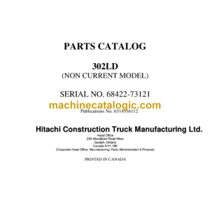 Hitachi R50-302LD Parts Catalog