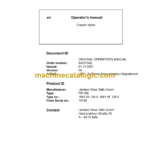 Liebherr PR 766 Crawler Dozer Operating Manual (From SN 18190)