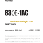 Komatsu 830E-1AC Dump Truck Shop Manual (CEBM029903)
