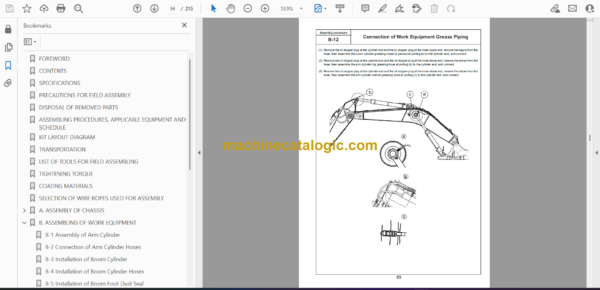 Komatsu PC600-8E0, PC600LC-8E0, PC650-8E0, PC650LC-8E0, PC700LC-8E0 Hydraulic Excavator Field Assembly Manual (GEN00101-06) - Image 2