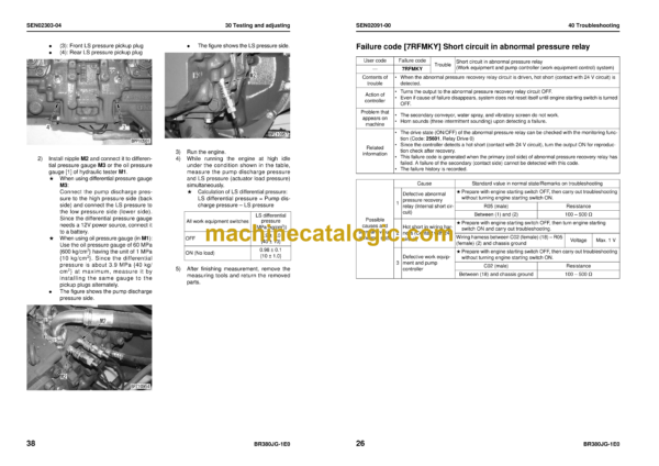 Komatsu BR380JG-1E0 Mobile Crusher Shop Manual (SEN01341-07) - Image 3
