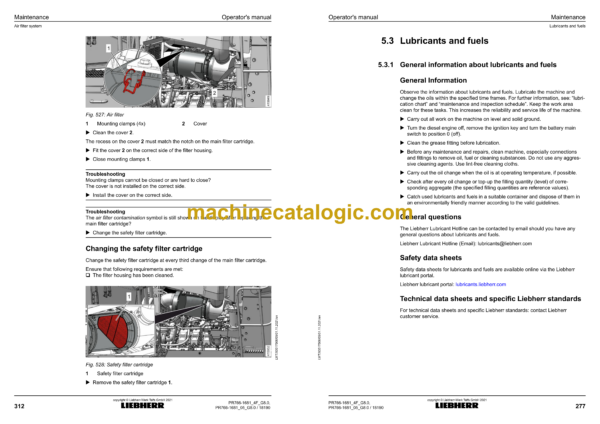 Liebherr PR 766 Crawler Dozer Operating Manual (From SN 18190) - Image 3