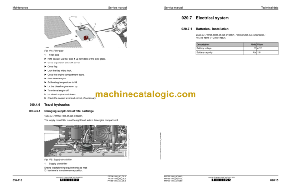 Liebherr PR 756 Crawler Dozer Service Manual [1808_3A_4F_05_G8.0_19862_12-2020] - Image 2