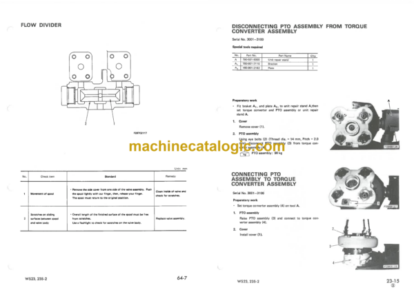 Komatsu WS23-2, WS23S-2 Motor Scraper Shop Manual (SEBM02870205) - Image 4