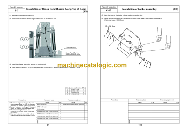 Komatsu PC600-8E0, PC600LC-8E0, PC650-8E0, PC650LC-8E0, PC700LC-8E0 Hydraulic Excavator Field Assembly Manual (GEN00101-06) - Image 4