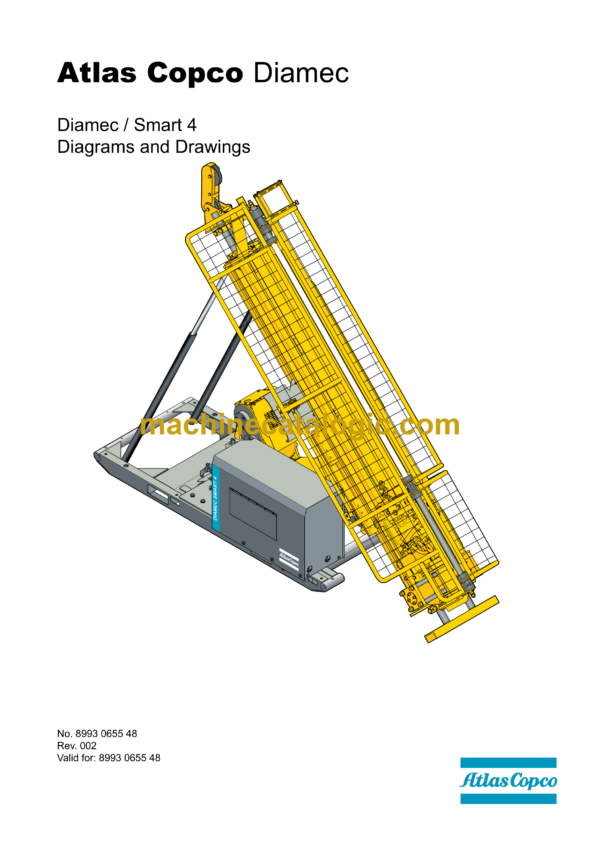 Atlas Copco Diamec Smart 4 Diagrams and Drawings Manual