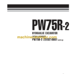 Komatsu PW75R-2 Hydraulic Excavator Shop Manual (WEBM001602)