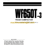 Komatsu WF650T-3 Trash Compactor Operation and Maintenance Manual (SEAM046600P)