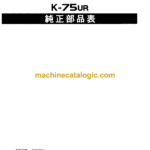 Hitachi K75UR Parts Catalog