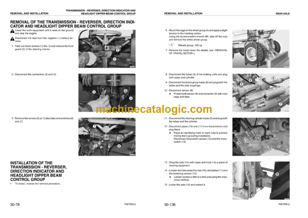 Komatsu PW75R-2 Hydraulic Excavator Shop Manual (WEBM001602) - Image 3