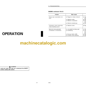 Komatsu WF650T-3 Trash Compactor Operation and Maintenance Manual (SEAM046600P)