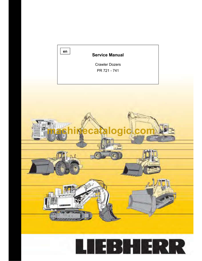 Liebherr PR 721, PR 741 Crawler Dozer Service Manual [PR721-741]