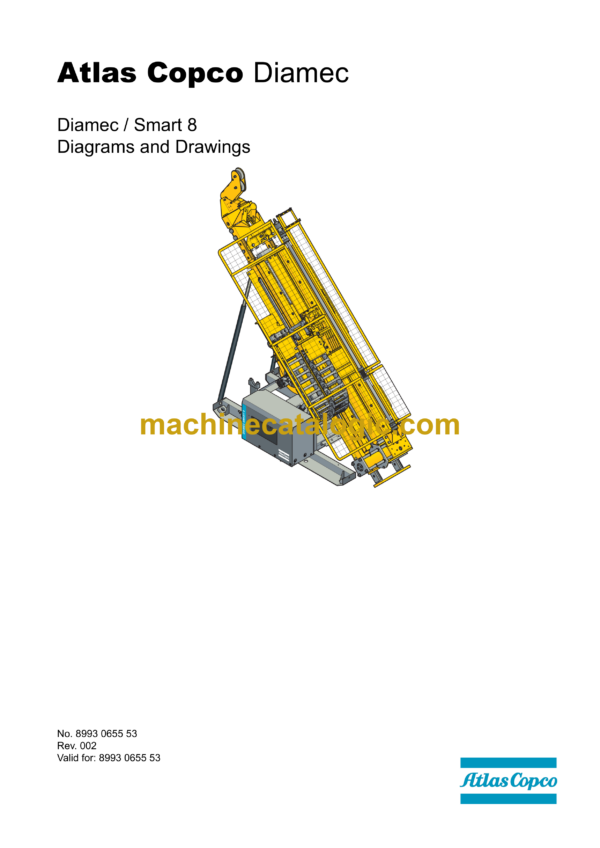Atlas Copco Diamec Smart 8 Diagrams and Drawings Manual