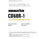 Komatsu CD60R-1 Crawler Carrier Shop Manual (SEBM019903)