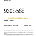 Komatsu 930E-5SE Dump Truck Field Assembly Manual (CEAW014400)