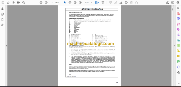 Hitachi R2900JLK Load Haul Dump Parts Catalog - Image 2