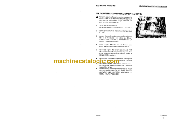 Komatsu CD60R-1 Crawler Carrier Shop Manual (SEBM019903) - Image 4