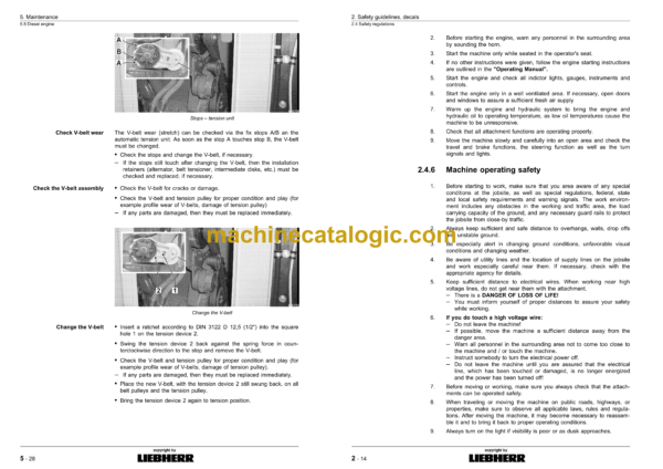 Liebherr LR 614 Litronic Crawler Dozer Operating Manual (From SN 6355) - Image 4