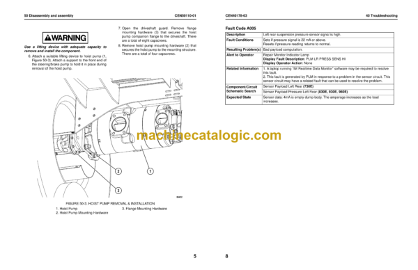 Komatsu 980E-5 Dump Truck Shop Manual (CEBM033904) - Image 4