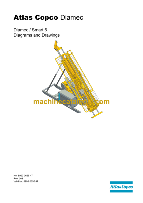 Atlas Copco Diamec Smart 6 Diagrams and Drawings Manual